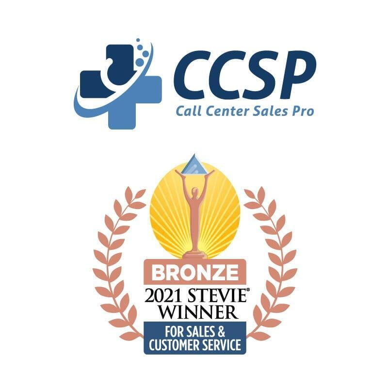 Call Center Sales Pro Wins Bronze Stevie® Award in 2021 for Sales & Customer Service